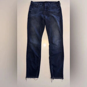 Mother Looker Ankle Fray Jeans A Kiss In The Dark
